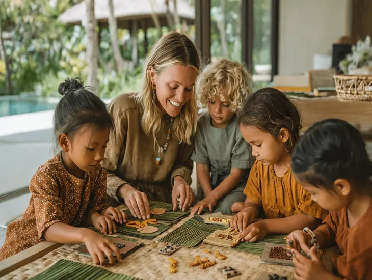 Kite Making in Bali 2026 – Creative craft workshops, fine motor development, and cultural learning for kids