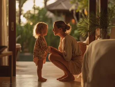 Practice gentle parenting for calmer family life in Bali