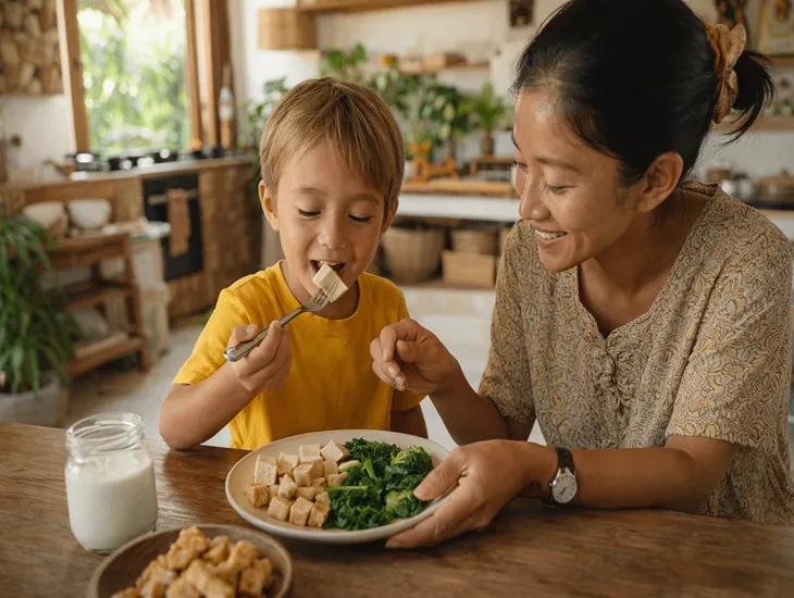 Calcium for Children in Bali 2026 – Local dairy products, tofu, ikan teri, kangkung, and fortified drinks delivering daily calcium for active expat kids