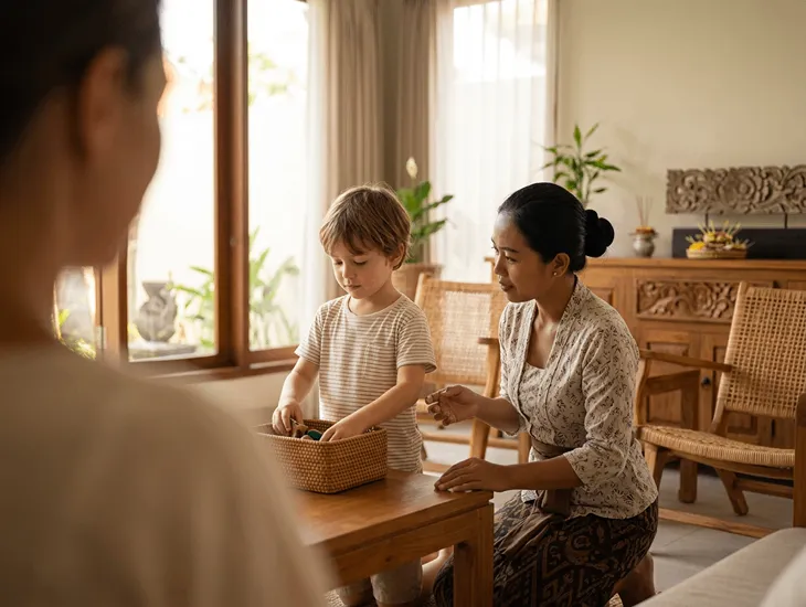 Positive character habits in Bali 2026 – Daily routines, cultural etiquette, screen limits, and effort-based praise for expat children in Indonesia