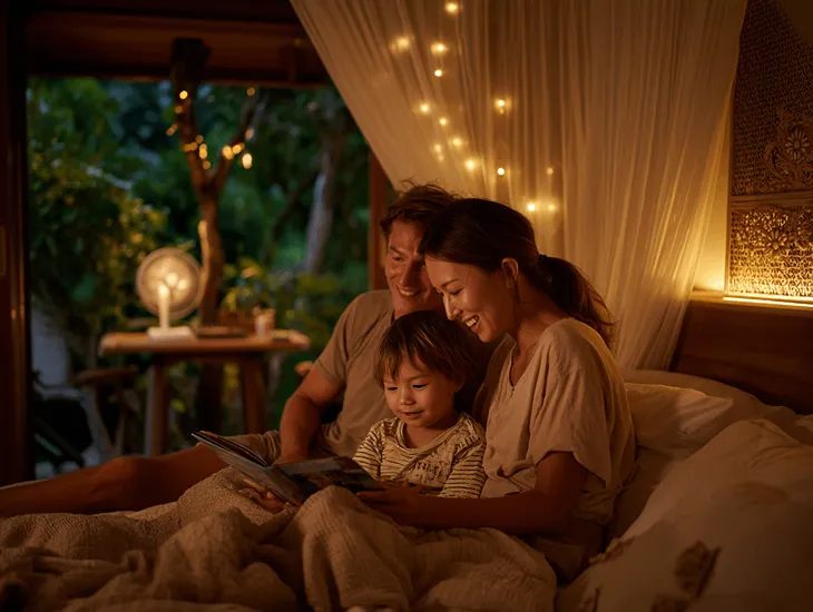 Bedtime habits in Bali 2026 – Establishing consistent evening rhythms, tropical sleep hygiene, and professional childcare routines