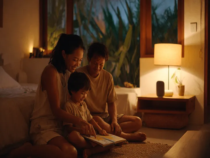 Evening activities in Bali 2026 – Quiet play, drawing, and storytelling for child relaxation