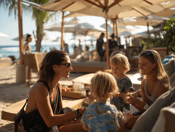 Roosterfish Beach Club 2026 – Pool safety protocols and foam party supervision for families visiting Pandawa Beach