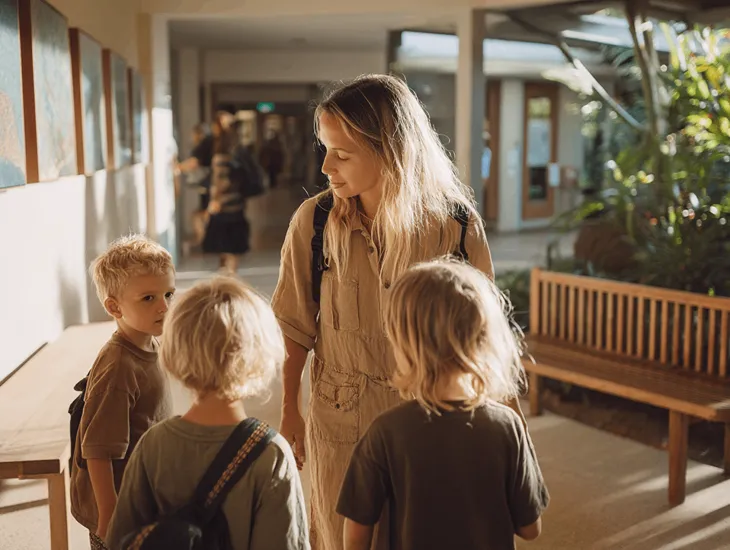 Museum Pasifika 2026 – Teens participating in a guided batik and resin art workshop with a professional babysitter in Bali