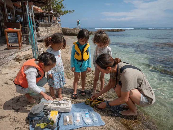 Palmilla Beach Club 2026 – Child-friendly pool areas and bamboo lounges for families at Melasti Beach