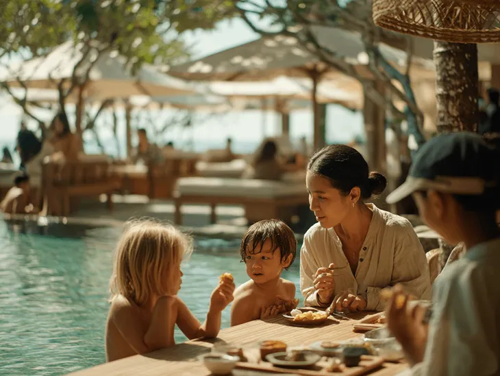 Babysitter in Bali 2026 – Heat prevention, hydration management, and sun protection for toddlers on white sand