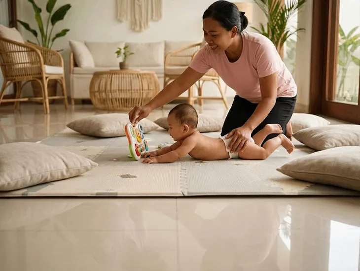 Crawling Styles in Babies 2026 – commando crawl on smooth tiles, tummy‑time shoulder strength, when to worry about asymmetric army crawling