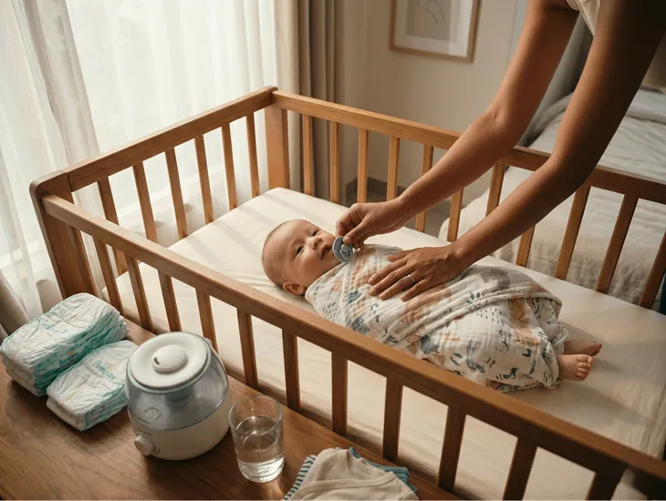 Baby Body Language 2026 – A trained professional applying effective swaddling techniques for an infant