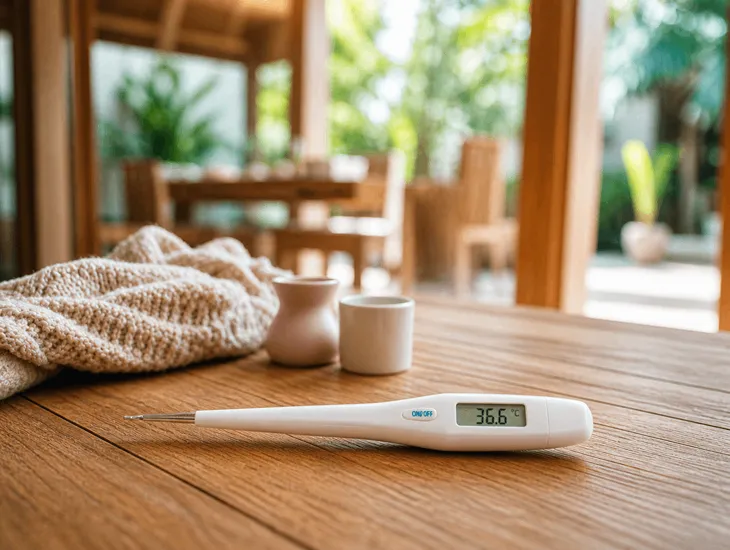 Home Medical Equipment in Bali 2026 – digital thermometers for fever, tropical food safety, and caregivers tracking temperatures before small issues become emergencies