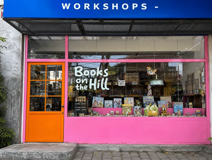 Complete Bookstores in Bali 2026 – Books on the Hill’s curated shelves, creative workshops, and convenient neighborhood access for Bukit peninsula families