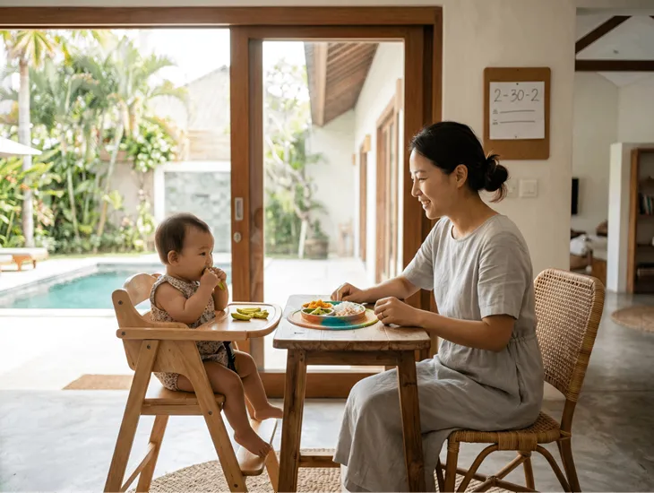 Feeding Support in Bali 2026 – Managing food aversions, pediatric consultation, and babysitter support