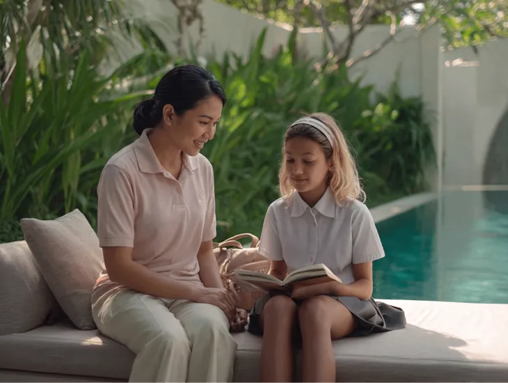 Childcare in Indonesia 2026 – Early literacy support, school drop-offs, and dedicated study supervision for expat children