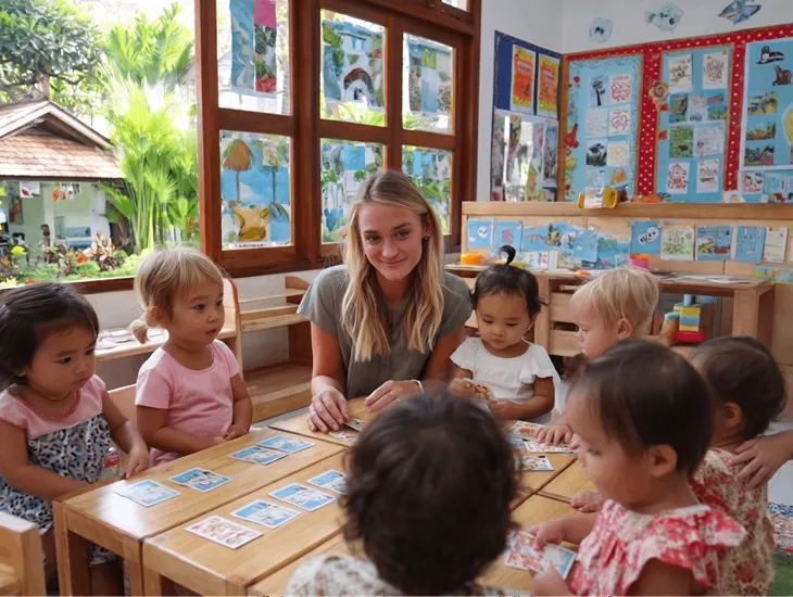 Childcare Standards in Indonesia 2026 – Preschool curriculum alignment, early literacy programs, and international safety protocols for expat families in Bali