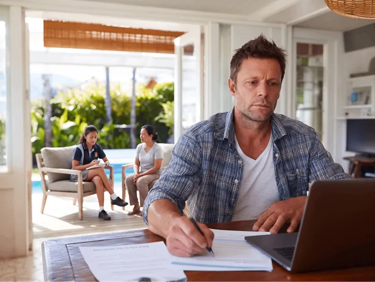 Academic Decision Moment in Bali 2026 – Last‑minute university deadline stress, domestic chaos with twins, and babysitter support creating quiet space for focused enrollment