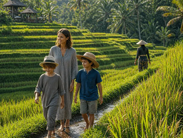 The cooler climate of Bedugul offers a refreshing escape from the intense coastal heat. Family travel guides highly recommend these botanical gardens. Working farms provide peaceful spaces for exploration.
Farm attractions provide a calm, gentle environment for children. Kids can touch unique leaves and smell fresh herbs safely. They listen to authentic animal sounds nearby.
This structured outdoor learning replaces passive screen consumption with active mental engagement. Children connect deeply with the natural world around them. Parents can enjoy a quiet coffee nearby.
Families can also explore the extensive strawberry fields available throughout these cooler mountain regions. Harvesting fresh fruit teaches young children valuable lessons about how healthy organic food grows in a natural setting.