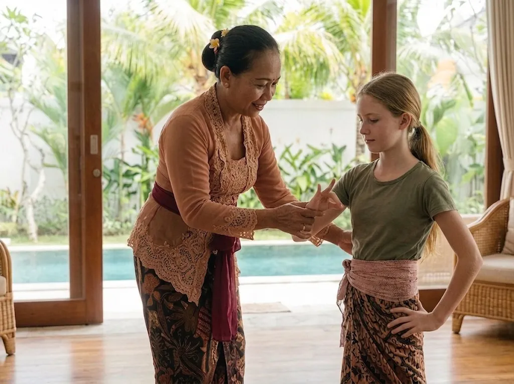 Balinese Dance Course in Bali 2026 – Professional help managing children during artistic sessions