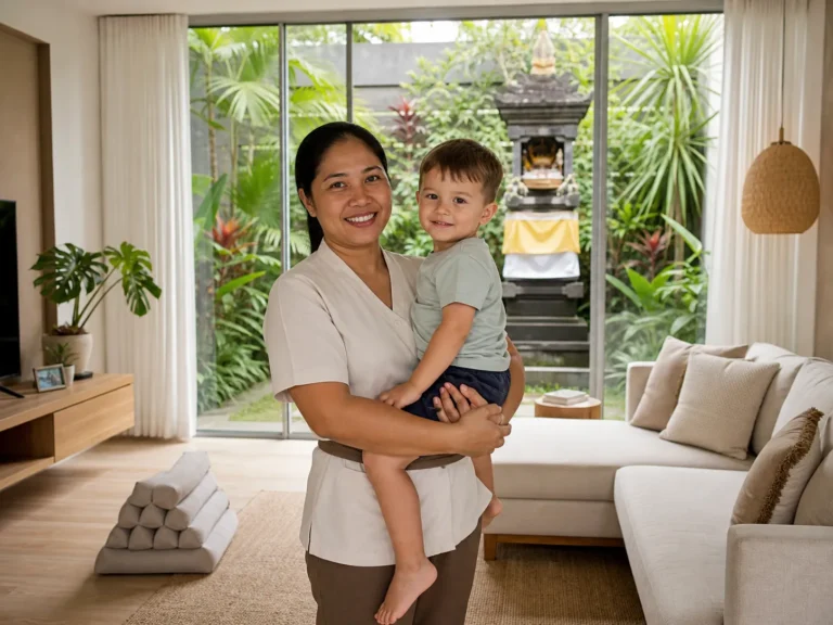 Caregiver in Bali 2026 – Professional child safety supervision and educational play in villas