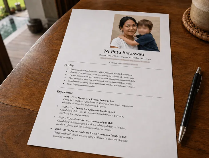 Vetted caregiver profiles in Bali 2026 – Checking background records, ID verification, and language skills