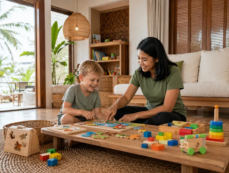 School Holiday Childcare in Bali – Vetted professional babysitters keep kids safe and engaged so parents can keep working.