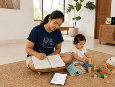 Sitters and Children's Milestones: Managing Shared Parenting Moments in Bali