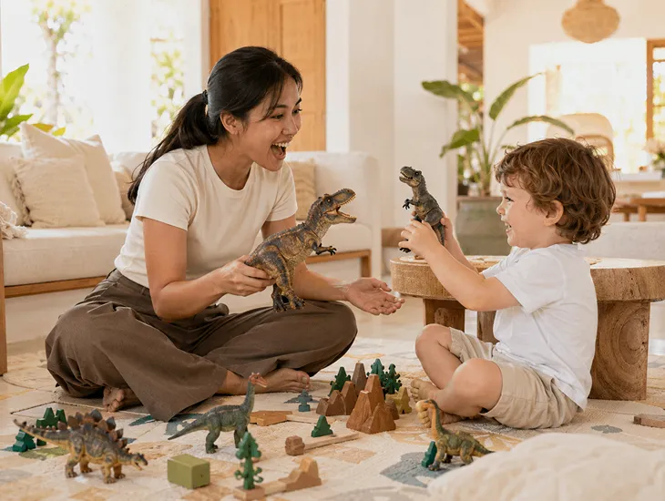 Interviewing Sitter Candidates in Bali 2026 – Happy toddler playing during a childcare trial session