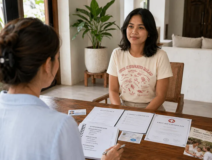 Hiring a Sitter in Bali 2026 – always check ID, first‑aid certificates, age‑specific experience, expat references, and pool‑safety training before trusting a caregiver with your child.
